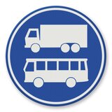 Banda obligatorie pentru autobuze si camioane  din aluminiu